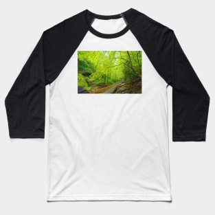 Gentle Stream Through the Woods Baseball T-Shirt